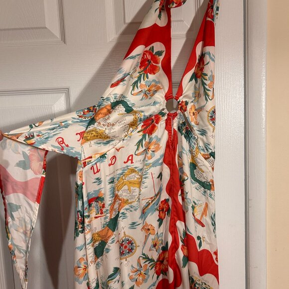 Anthropologie Celadine Halter Midi Scarf Dress - Picture 5 of 10